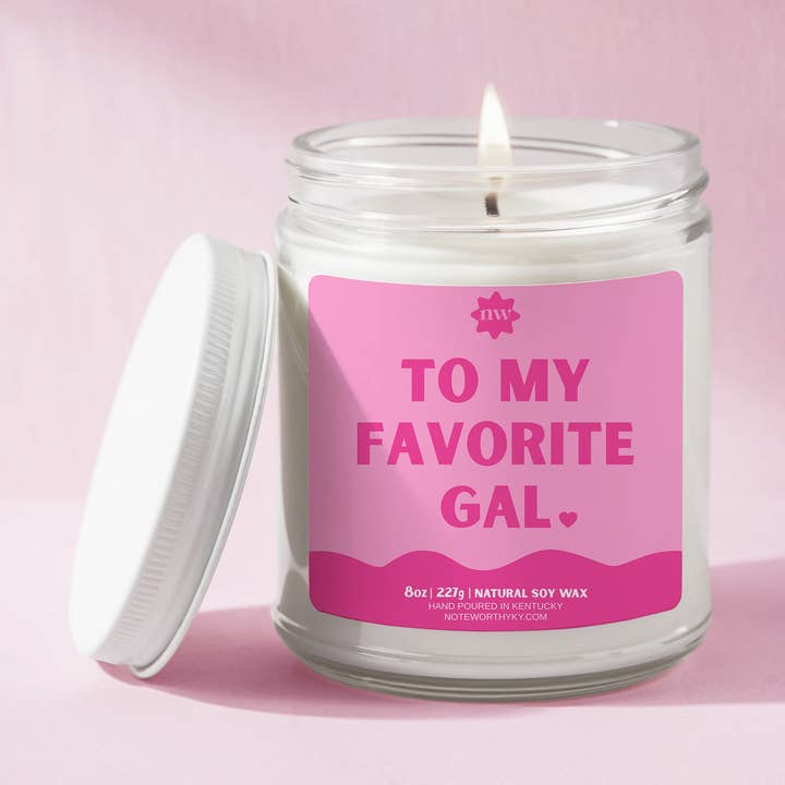 Vela do Dia dos Namorados | Para a Minha Rapariga Favorita, Galentine's por atacado de Noteworthy Co