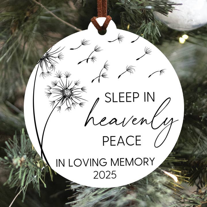 Sleep In Heavenly Peace Infant Loss Ornament for wholesale by Knotty Design Co.