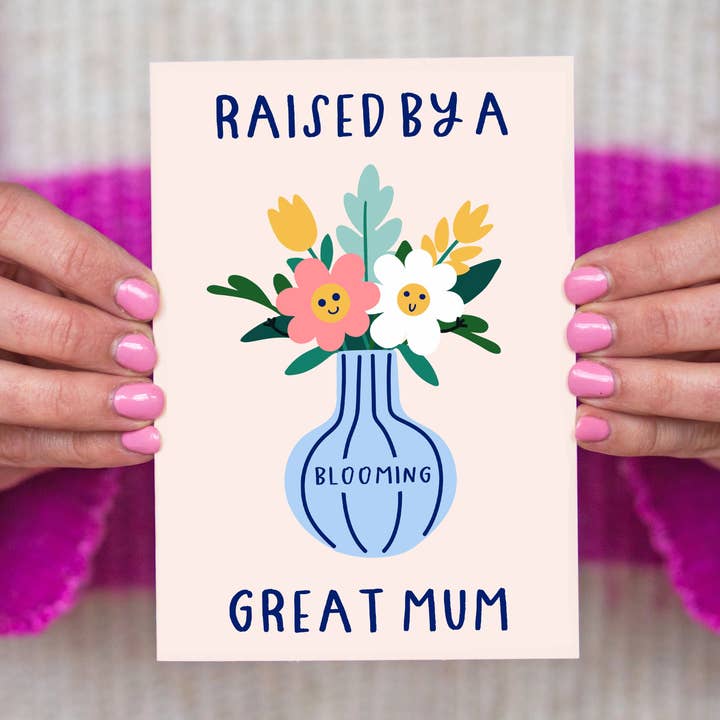 'Blooming Great' Floral Mother's Day Card for wholesale by Of Life & Lemons