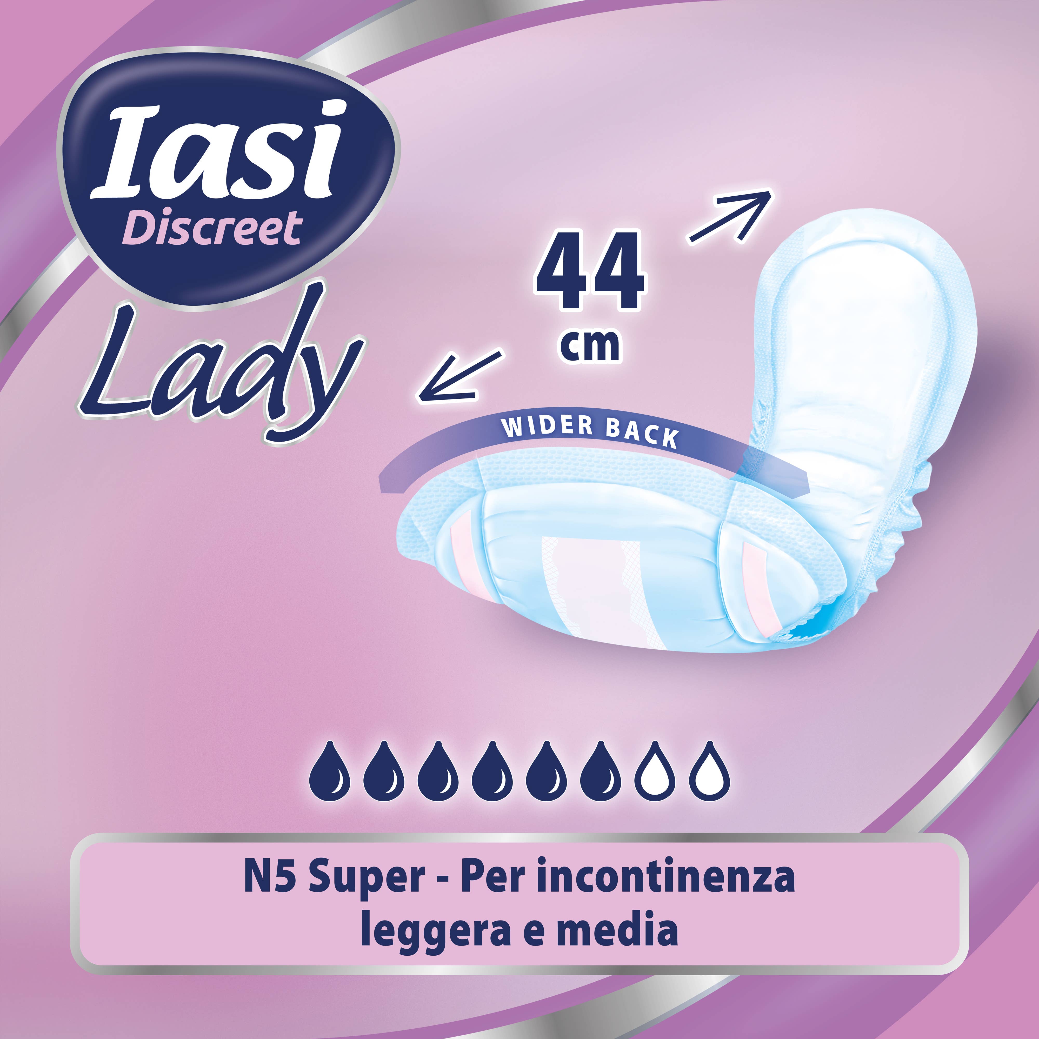 Babylino - Wholesale Incontinence Aid - IASI Discreet Lady Super Absorbent for Urinary Leaks, 10 Units5