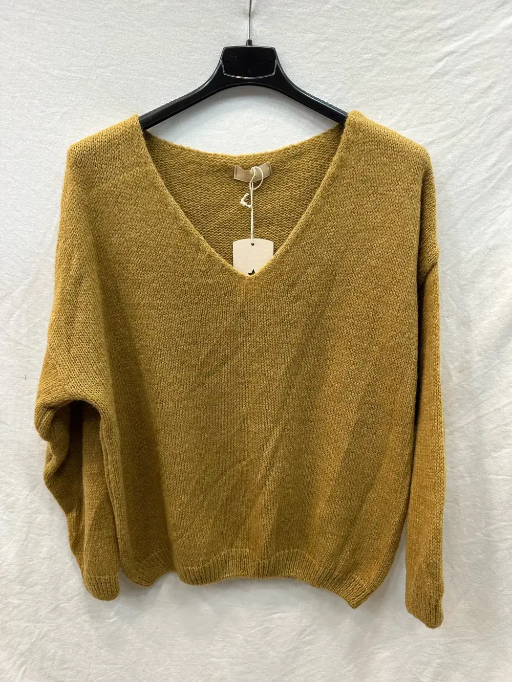 Mimi & Gogo - Vente Pull en maille – femme - Pull uni basique @20127_uni44