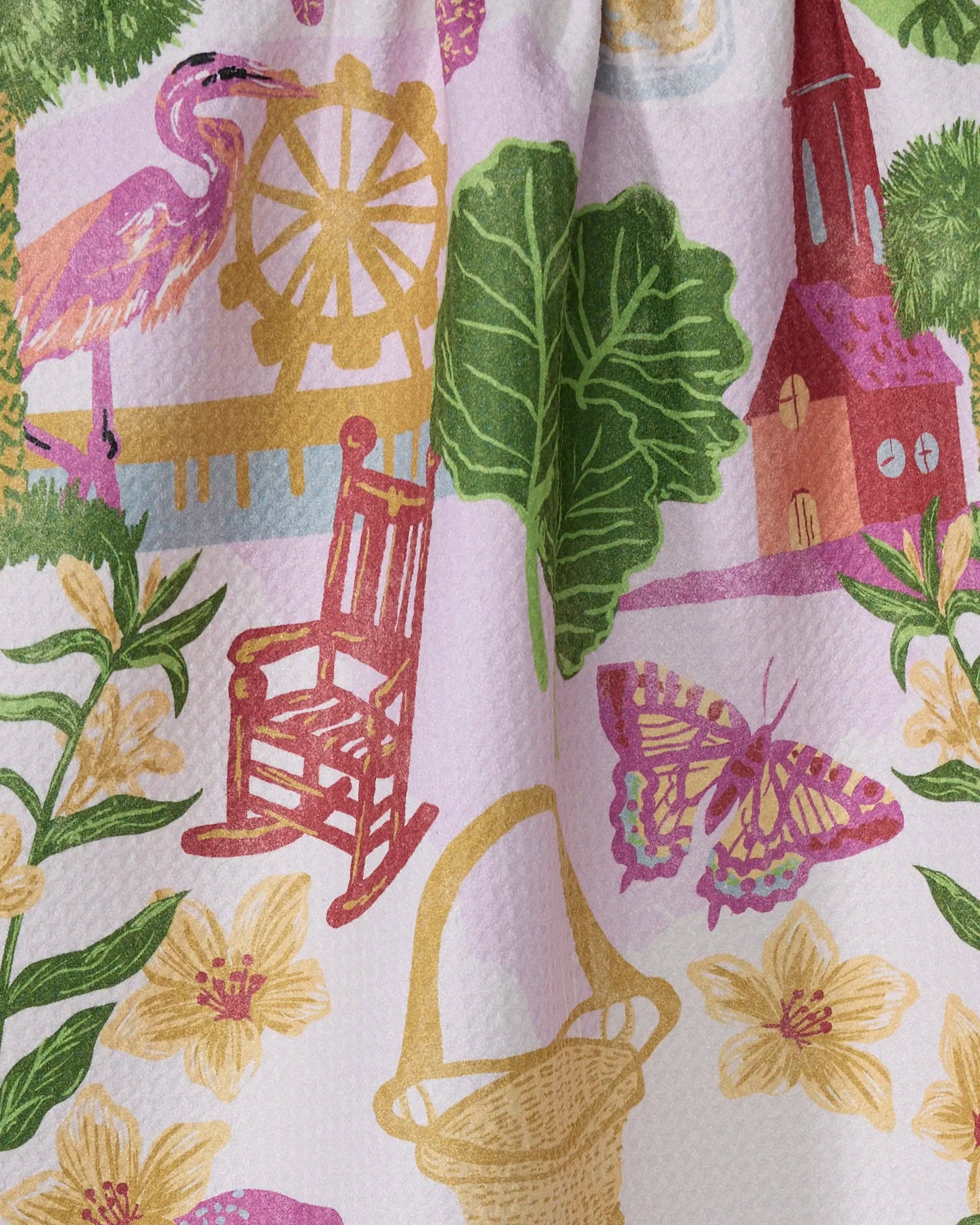 Geometry - Wholesale Tea Towel - Greetings From South Carolina Tea Towel1