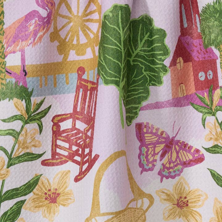 Geometry - Wholesale Tea Towel - Greetings From South Carolina Tea Towel1