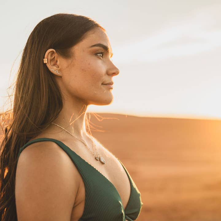 Dazed and Topazed - Wholesale Cuff/Wrap Earrings - Dazed Stamped Brass Ear Cuffs2