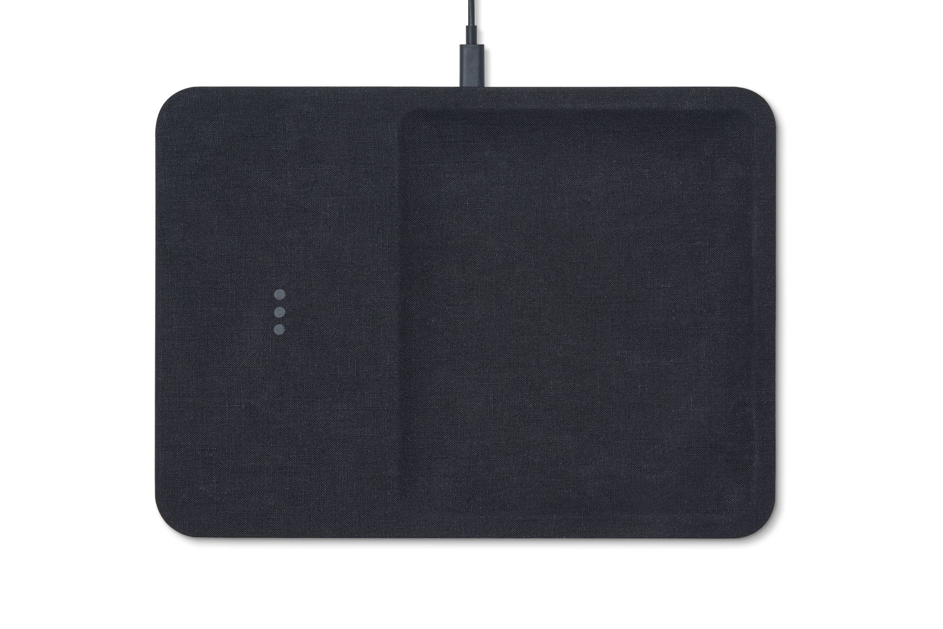 Courant - Wholesale Charging Dock - CATCH:3 - Essentials Linen Wireless Charger with Valet Tray0