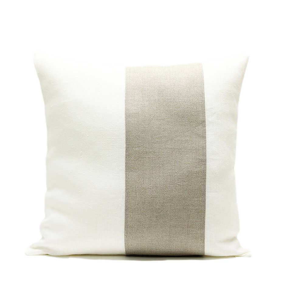 Giardino Segreto – Engroshandel Pyntepude – 100 % hør pude med striber0