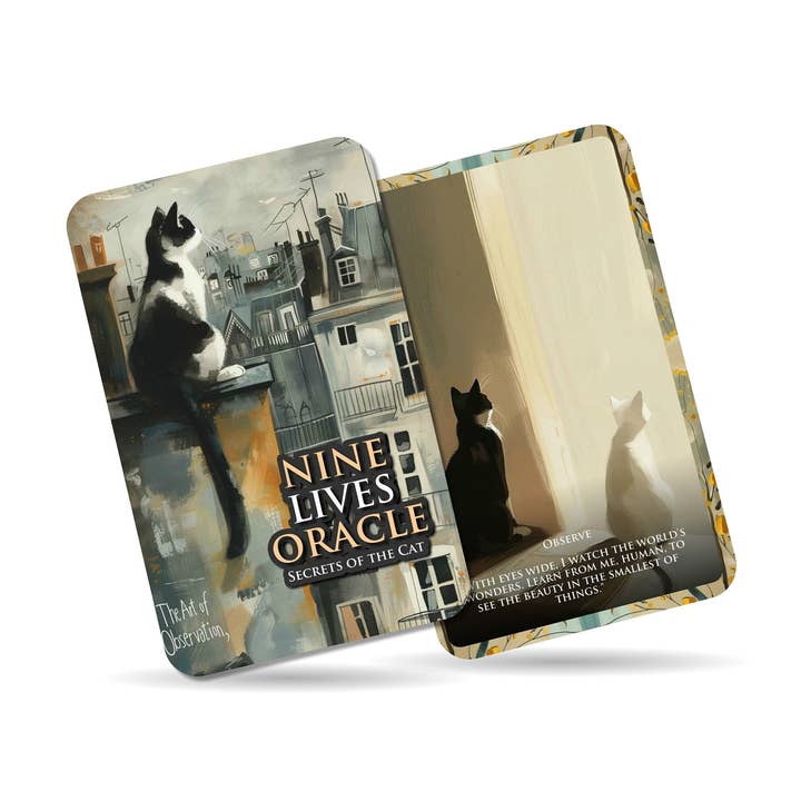 Ibiza Tarot USA - Wholesale Tarot Cards - Nine Lives Oracle - Secrets of the Cat - The simplicity of a cat's life with the complexity of human emotions