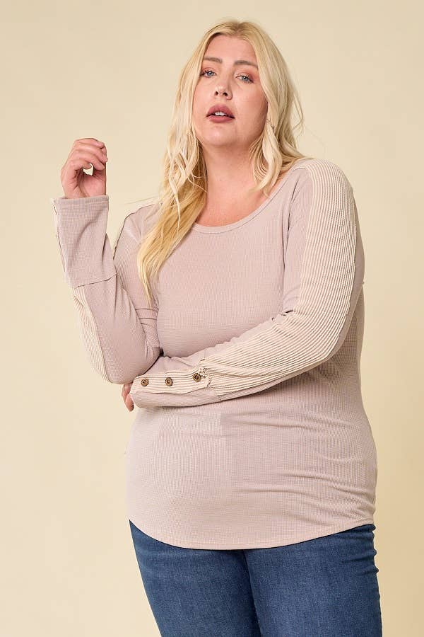 lovely melody - Wholesale Tunic - Women's - LMT3401PL-Plus Size Hey Fall solid top9