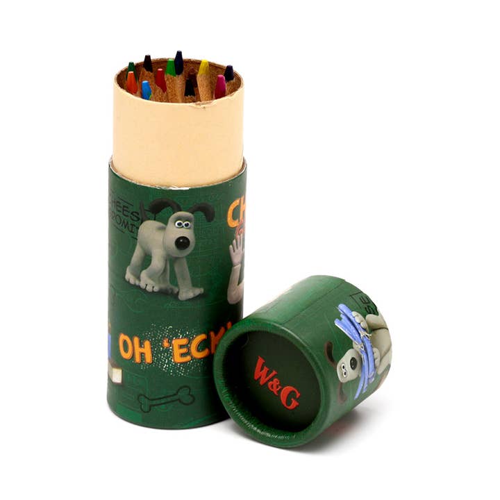 Puckator Ltd - Wholesale Pencil Case/Pouch - Wallace & Gromit Pencil Pot with 12 Colouring Pencils2