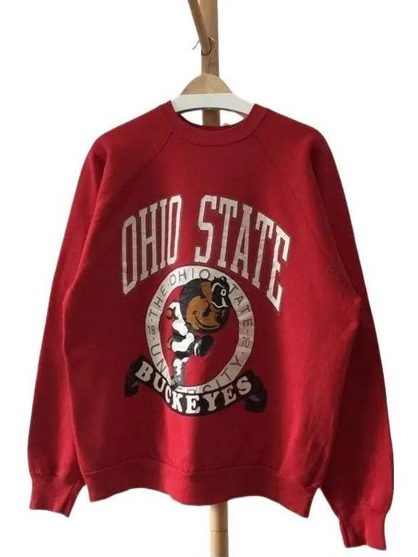 TheKingShirt - Wholesale Graphic Sweatshirt - Women's - Vintage 90s Ohio State Buckeyes Sweatshirt – OSU Hoodie