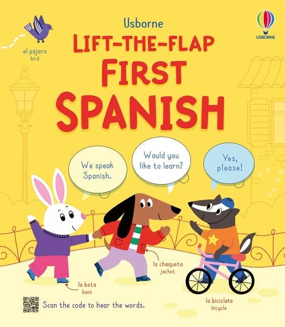 HarperCollins - Wholesale Language & Linguistics Book - Lift-The-Flap First Spanish : Usborne