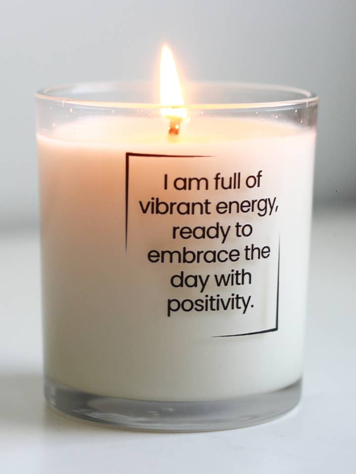 8oz Affirmation Soy Candles made with Pure Essential Oils for wholesale by SCENTS BY FAY