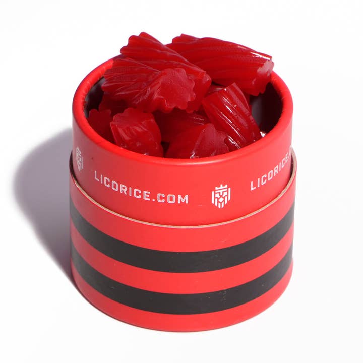 Classic Red Licorice - Australian Twists - (8oz Tube) for wholesale by Licorice.com | Caramels.com | Taffy.com