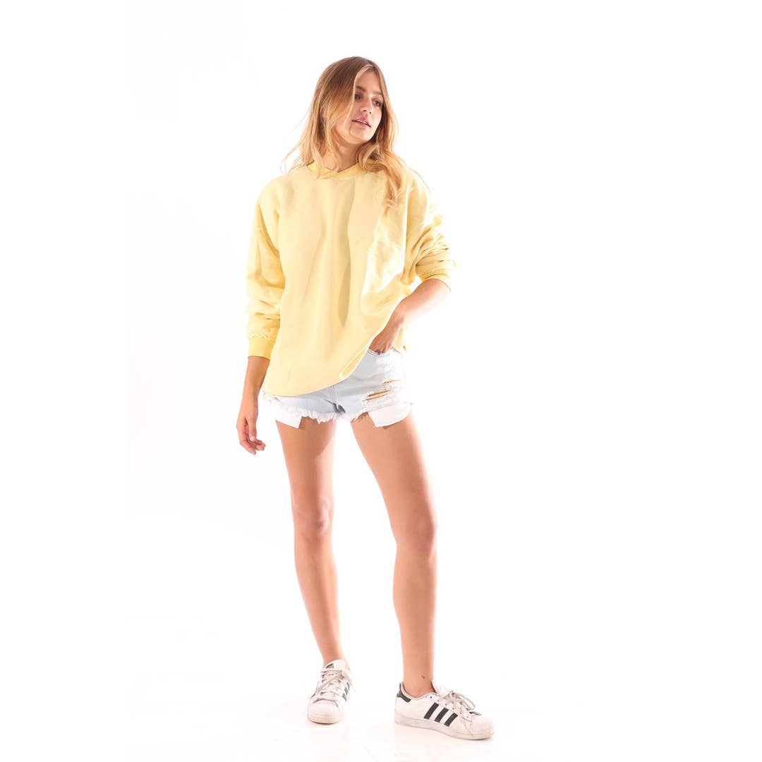 Women's RSVP Crew - Yellow for wholesale by Thru Earth