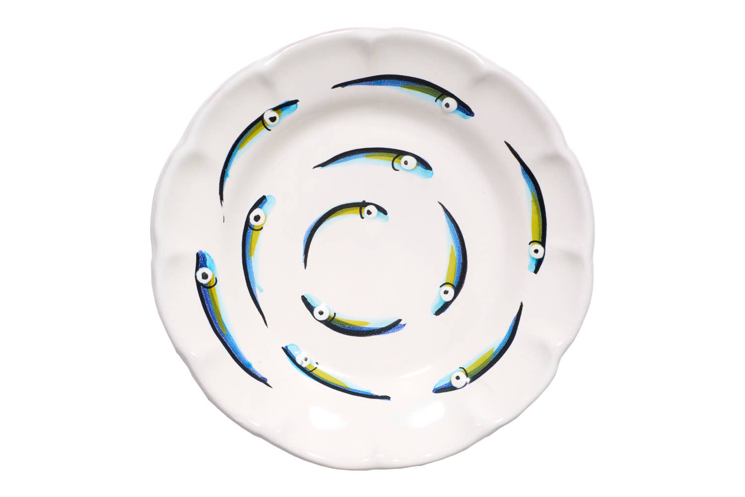 Blu Costiera - Wholesale Decorative Plate/Dish/Bowl - Alici Vietri Set 3 Plates 4