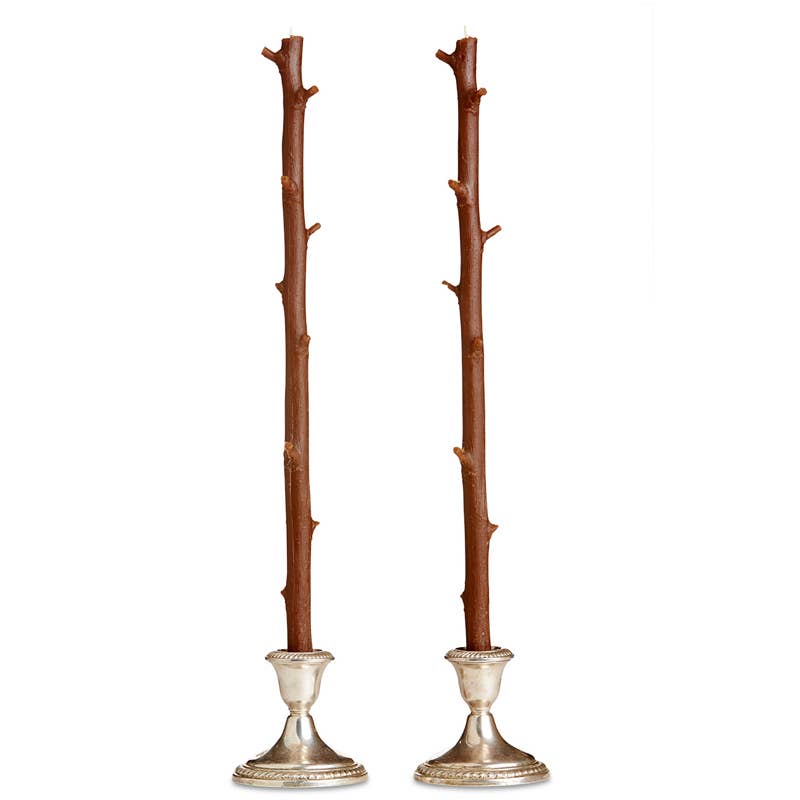 Stick Candles - Wholesale Tapered Candle/Candlestick - Stick Candles Hickory / Pair2