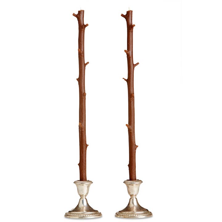 Stick Candles - Wholesale Tapered Candle/Candlestick - Stick Candles Hickory / Pair2