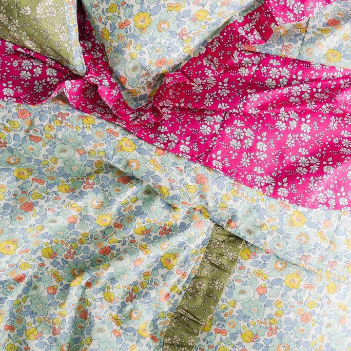 Coco & Wolf - Vente Drap plat - Drap plat en tissu Liberty BETSY SAGE