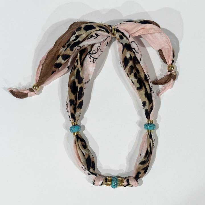 Two Tone Leopard | Necklace 1 for wholesale by Disco Links