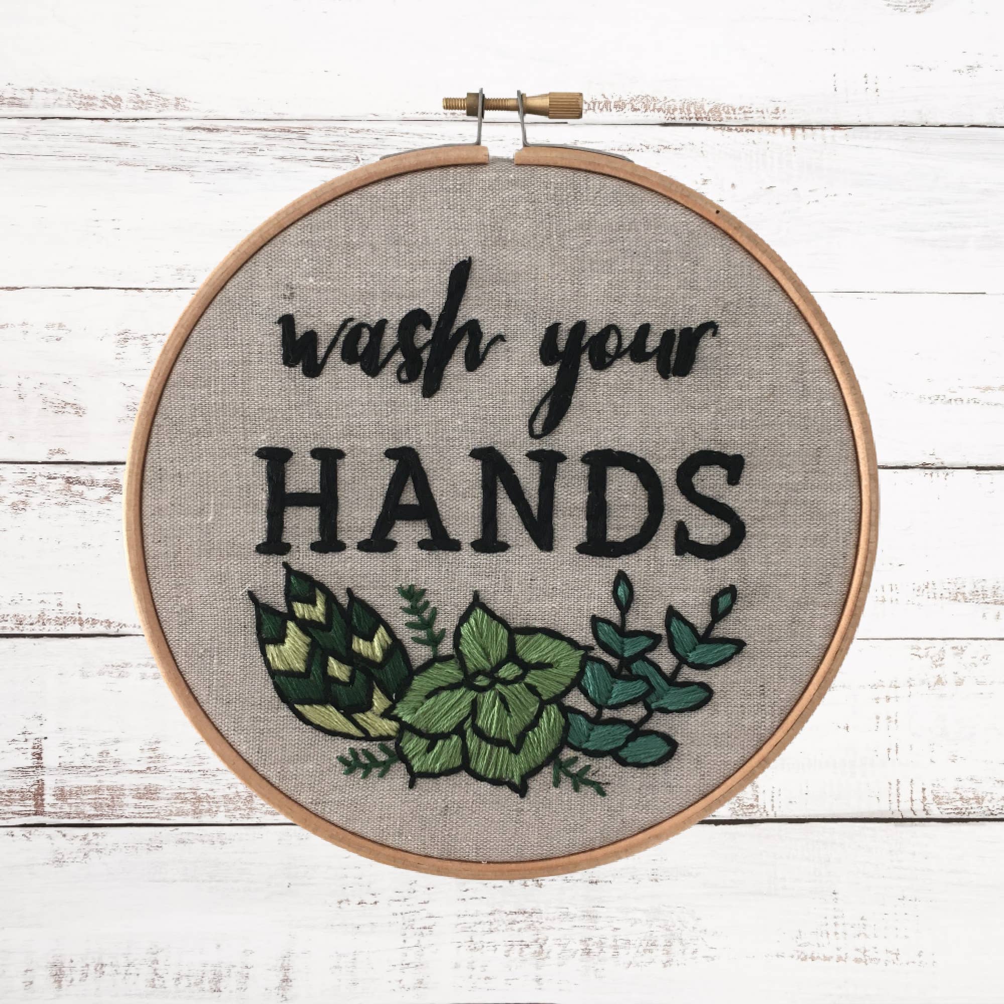 I Heart Stitch Art – wholesale Embroidery/cross-stitch supplies – Wash Your Hands Embroidery Kit5