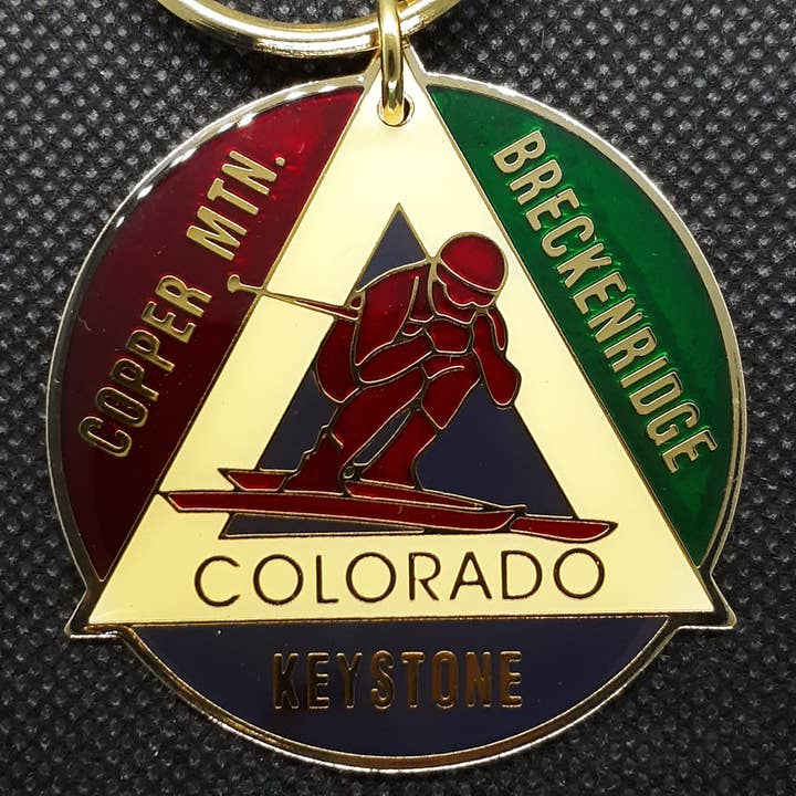 Fantastic Souvenirs, Gifts & Collectibles - Wholesale Keychain - Unisex - Keychain - Vintage Breckenridge, Copper, Keystone Triangle