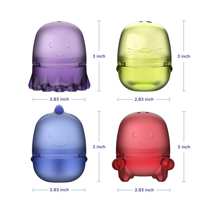Ubbi - Wholesale Bath Toy - Baby - Translucent Interchangeable Bath Toys