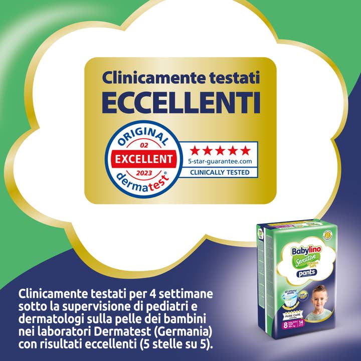 Babylino - Wholesale Diaper (Non-Cloth) - Baby - Babylino Sensitive Cotton Soft, Pant Diaper Size 8, 14 Units8