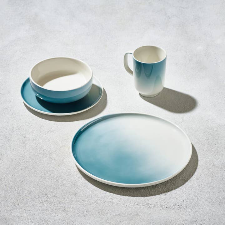 Kadra Kitchenware - Wholesale Dinnerware Set - Vikko Classic Breeze 16 Pc Porcelain Dinnerware Set