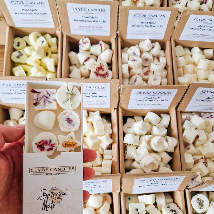 CLYDE CANDLES - Wholesale Wax Melt - Pick & Mix Botanical Wax Melts - Pack Of 60 Individual Melts