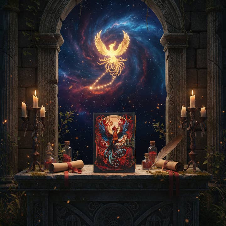 MNM HANDICRAFTS - Wholesale Journal/Diary - Phoenix Leather Journal Rebirth Grimoire Book Handmade 3