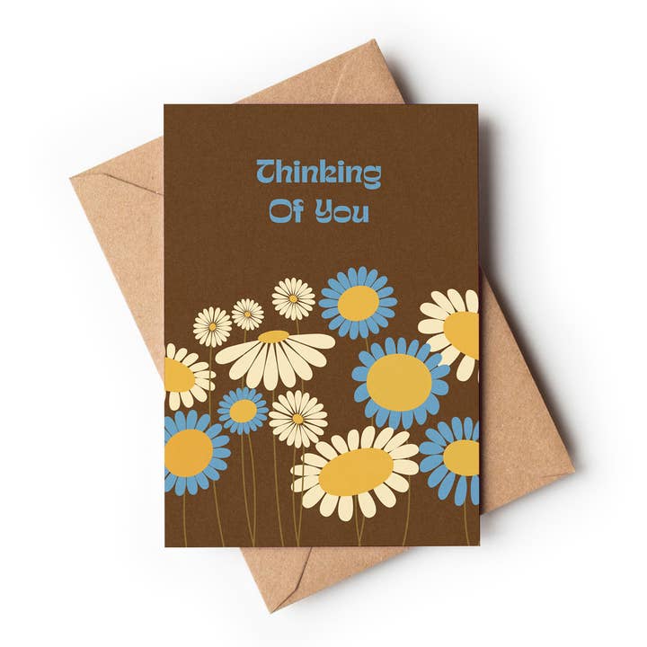 Harley and J - Wholesale Everyday greeting card - Thinking Of You-Vintage Retro Greeting card1