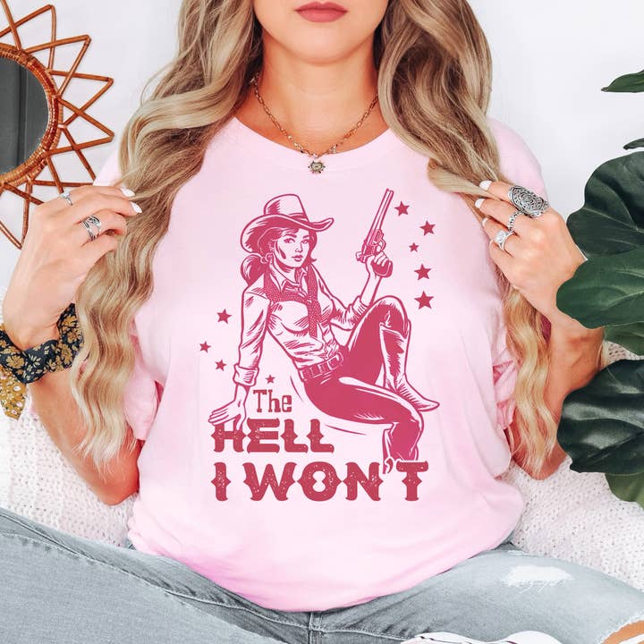 The Hell I Won't Western Graphic Tshirt and other Purchase Wholesale the hell i wont. Free Returns & Net 60 Terms on Faire trending on Faire.