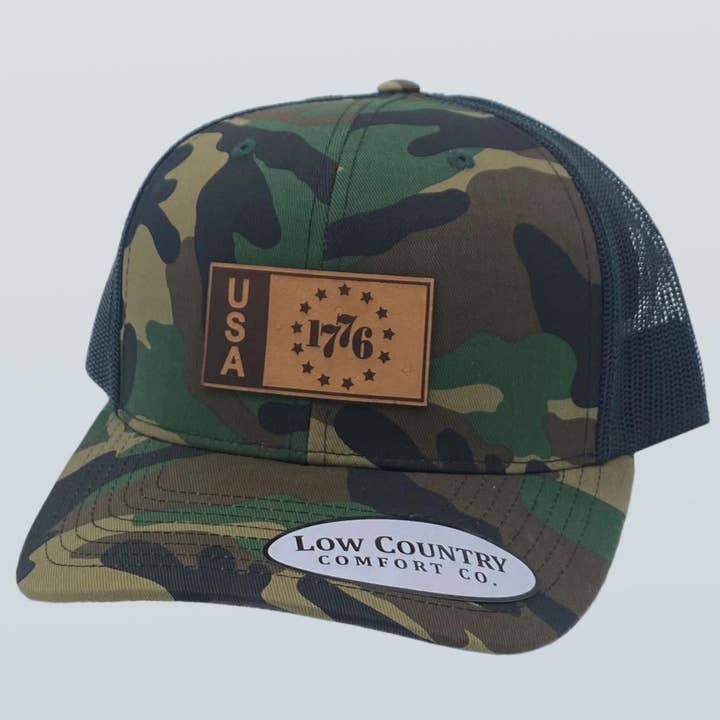 Freedom Series 1776 Patch Camo/Black Hat for wholesale by Riverbed Threads