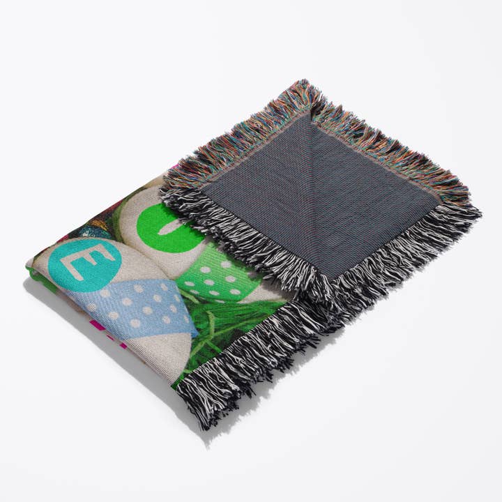 3dRose - Wholesale Throw Blanket - 3dRose, Chocolate and Real Easter Eggs, Blanket3