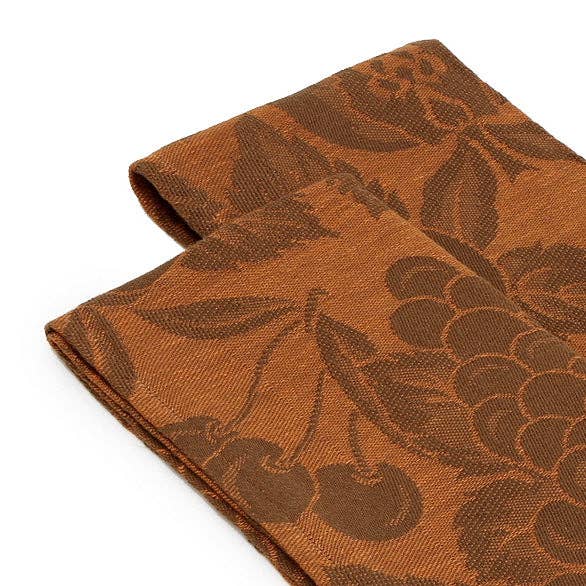 Artistica - Deruta of Italy - Wholesale Hand Towel - TESSITURE PARDI: Hand Towel SET OF 2 PCS Jacquard (100% Linen) RUST