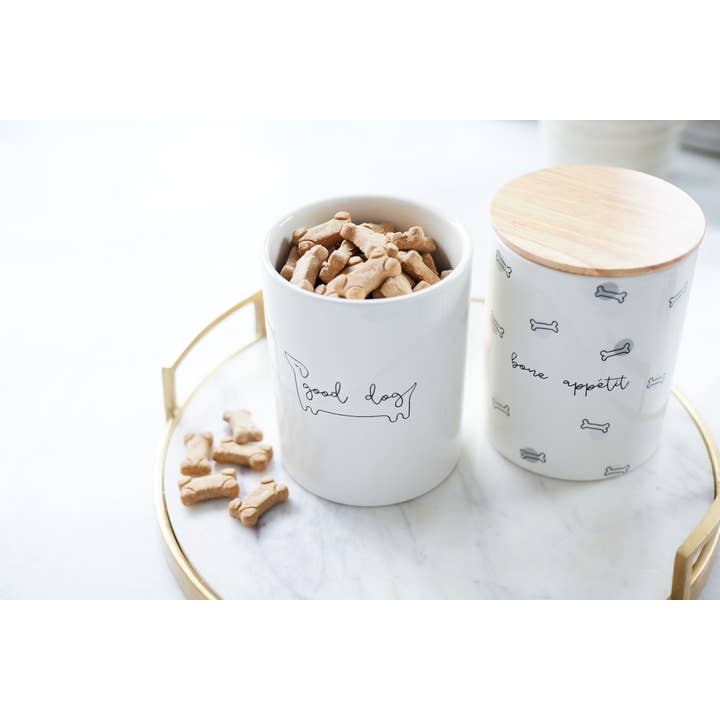 Pearhead - Wholesale Pet Treat Jar - Dog - Bone Appetite Ceramic Treat Jar5