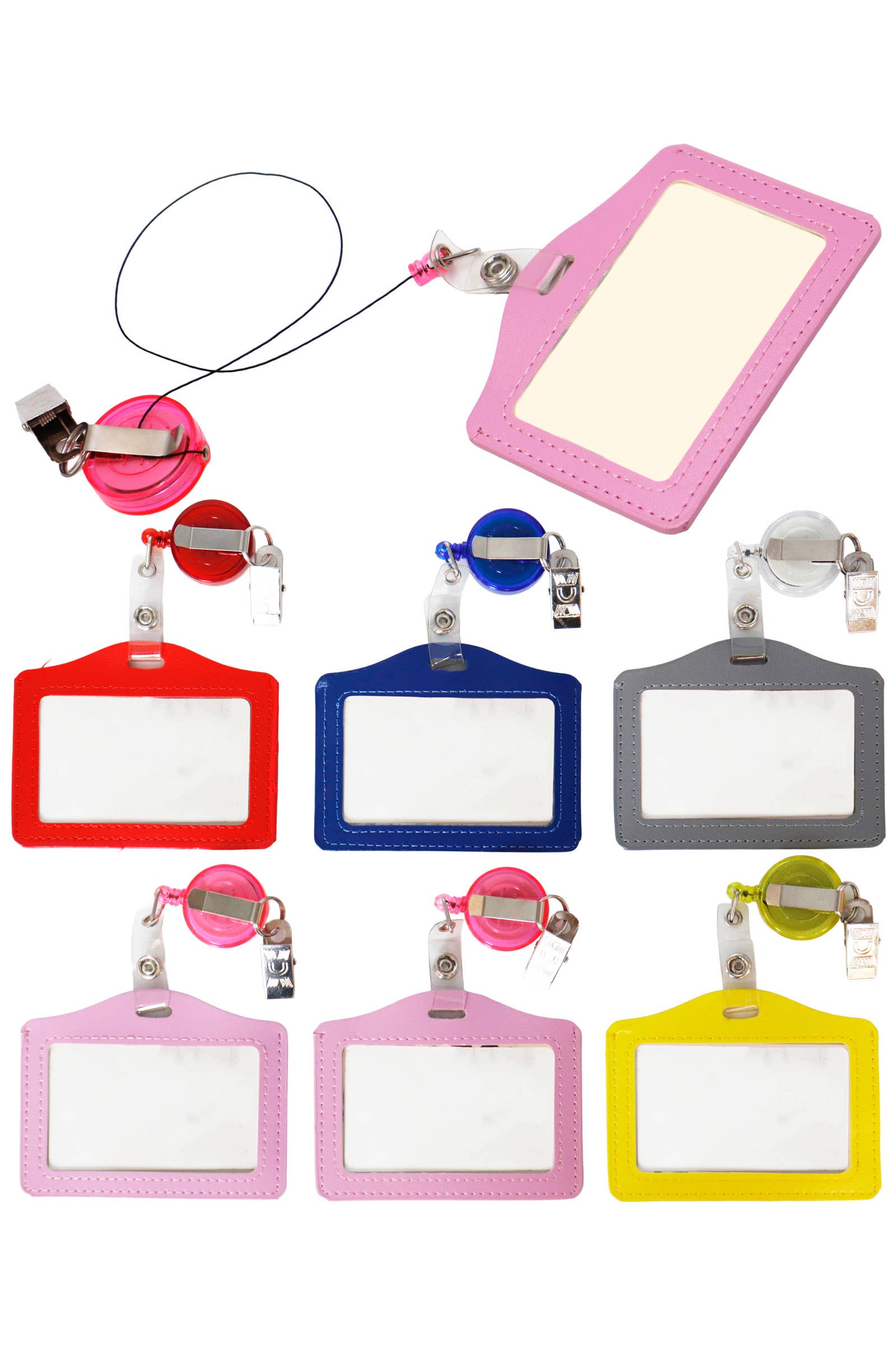 SURTIDO Portatarjetas de identificación K-pop con cordón retráctil de venta al por mayor en Faire0