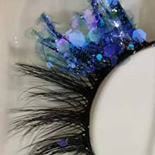 SugarQuoteMeNot LLC - Wholesale False/Fake Eyelashes - Glam Glow-in-the-Dark & Luminous Glitter Glam Eyelashes
