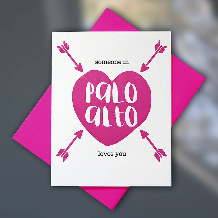 Nogen I Palo Alto Elsker Du Note Card for engroshandel hos Sky of Blue Cards