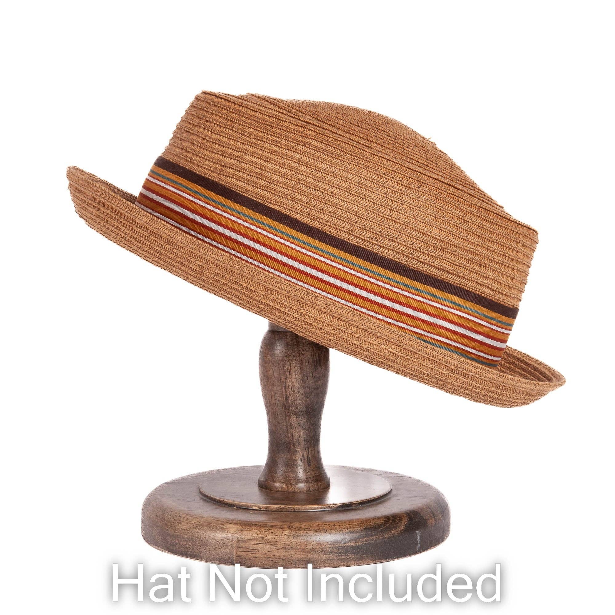 Antiqued Wooden Table Top Hat Stand for wholesale on Faire2