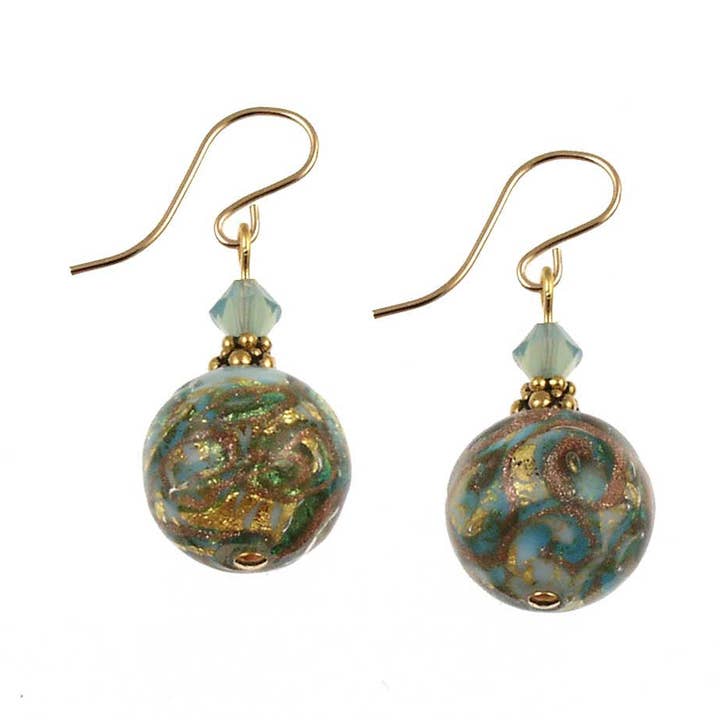 Round Ocean Currents Dangle oorbellen voor wholesale door Andrea Menghetti