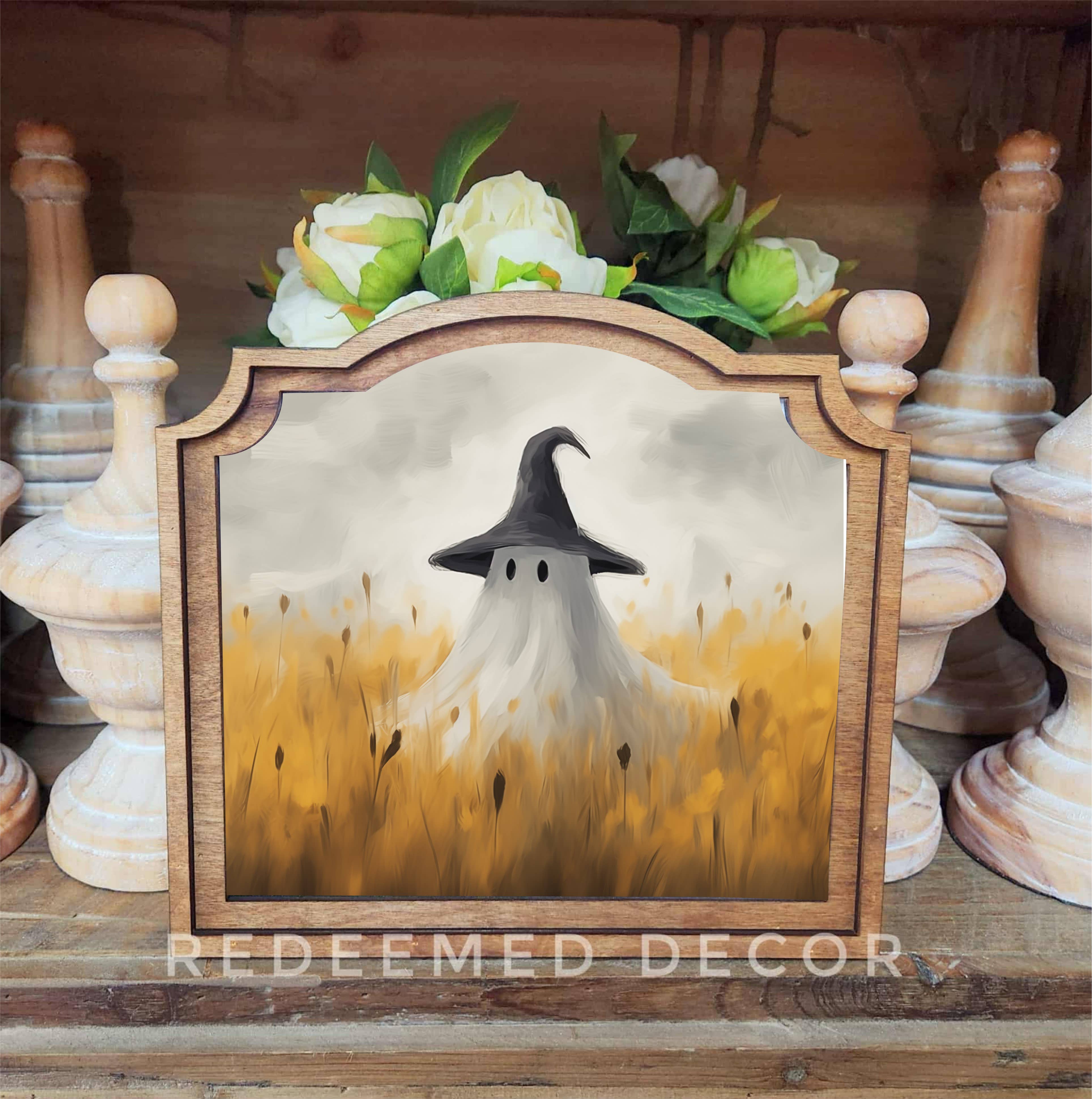 Redeemed Decor - Wholesale Decorative Tabletop Object - Provincial Wheatfield Ghost Framed Art 0