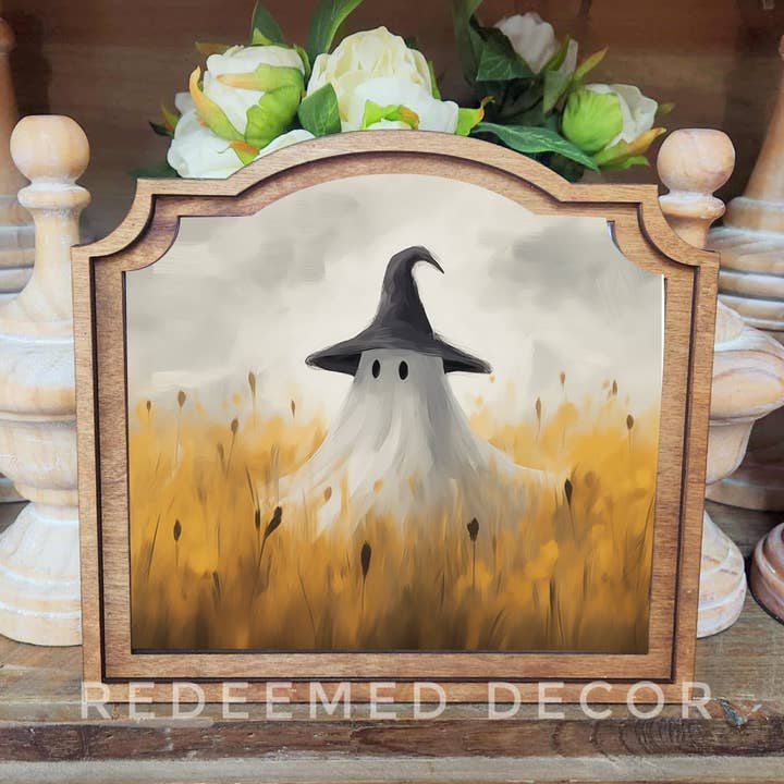 Redeemed Decor - Wholesale Decorative Tabletop Object - Provincial Wheatfield Ghost Framed Art 0