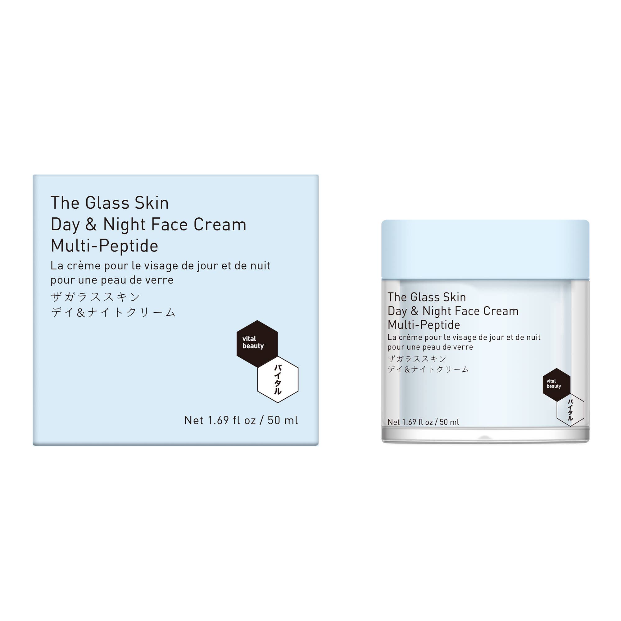 Vital Beauty - Wholesale Facial Moisturizer - The Glass Skin Day & Night Face Cream 1.69 fl oz / 50ml1
