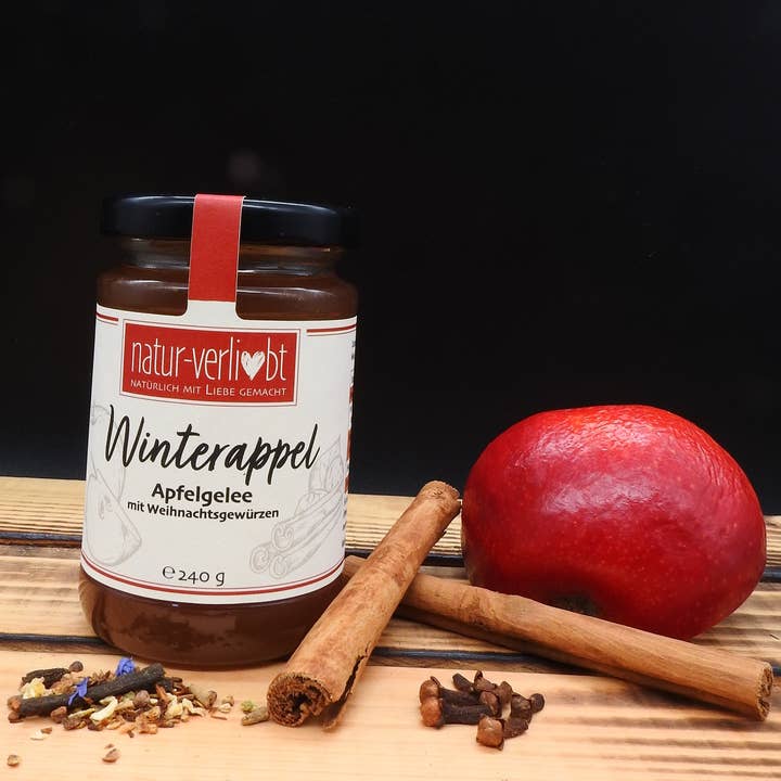 natur-verliebt - Wholesale Jam/Jelly - Winterappel - Apple Jelly With Christmas Spice - 240G2