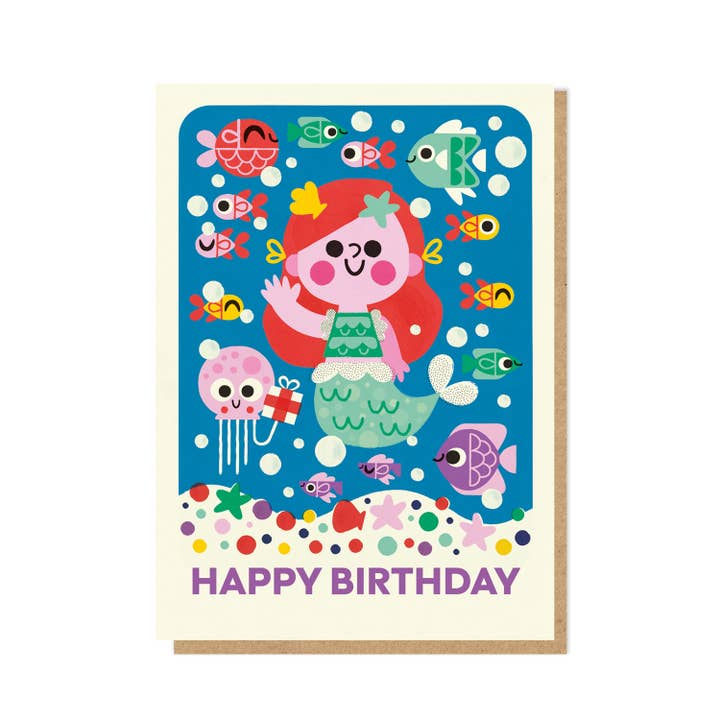 Carte Sirène | Carte d'Anniversaire pour Enfant pour la vente par Stormy Knight