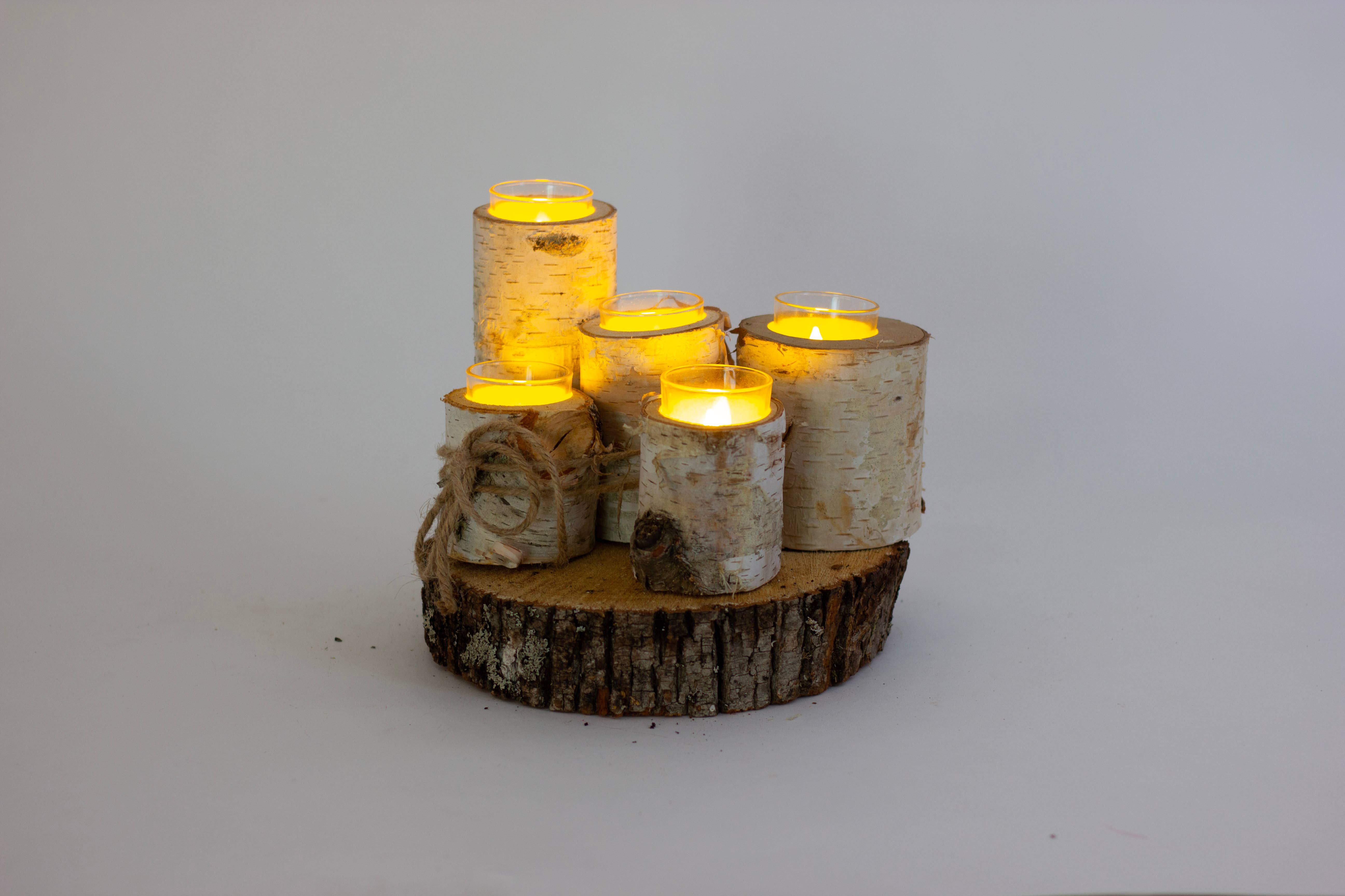 Winter Woods - Wholesale Candle Holder - Birch Decor Holder Set3