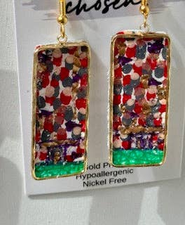 Chosen - Wholesale Dangle Earrings - The Stadium Hand Painted Earring Collection6