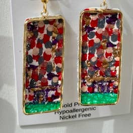 Chosen - Wholesale Dangle Earrings - The Stadium Hand Painted Earring Collection6