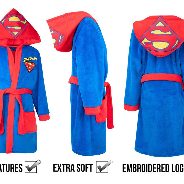 Fringoo Group Ltd - Wholesale Robe - Kids - Personalised Kids Superman Robe1